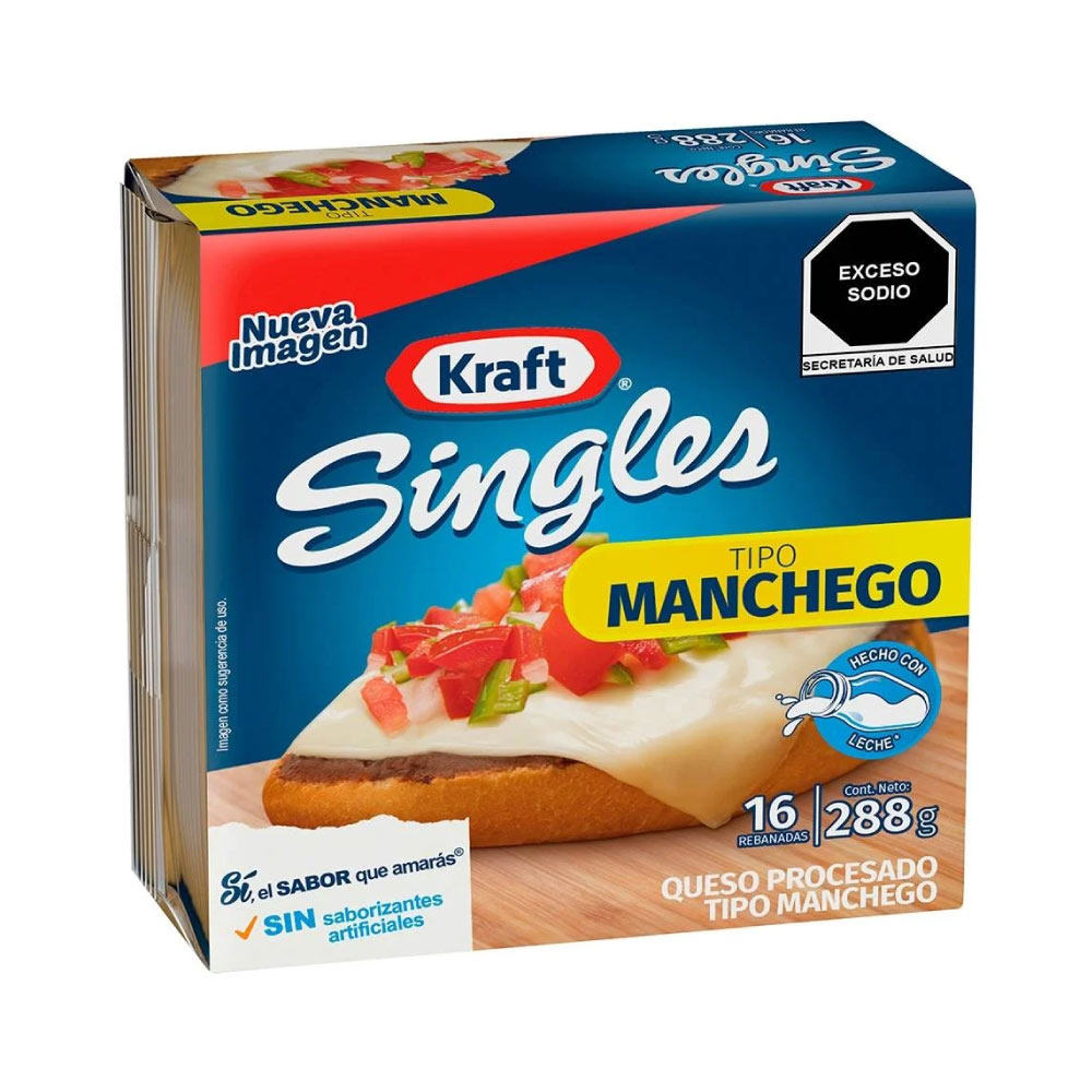 Singles Queso Manchego 16 Rebanadas 288 gr