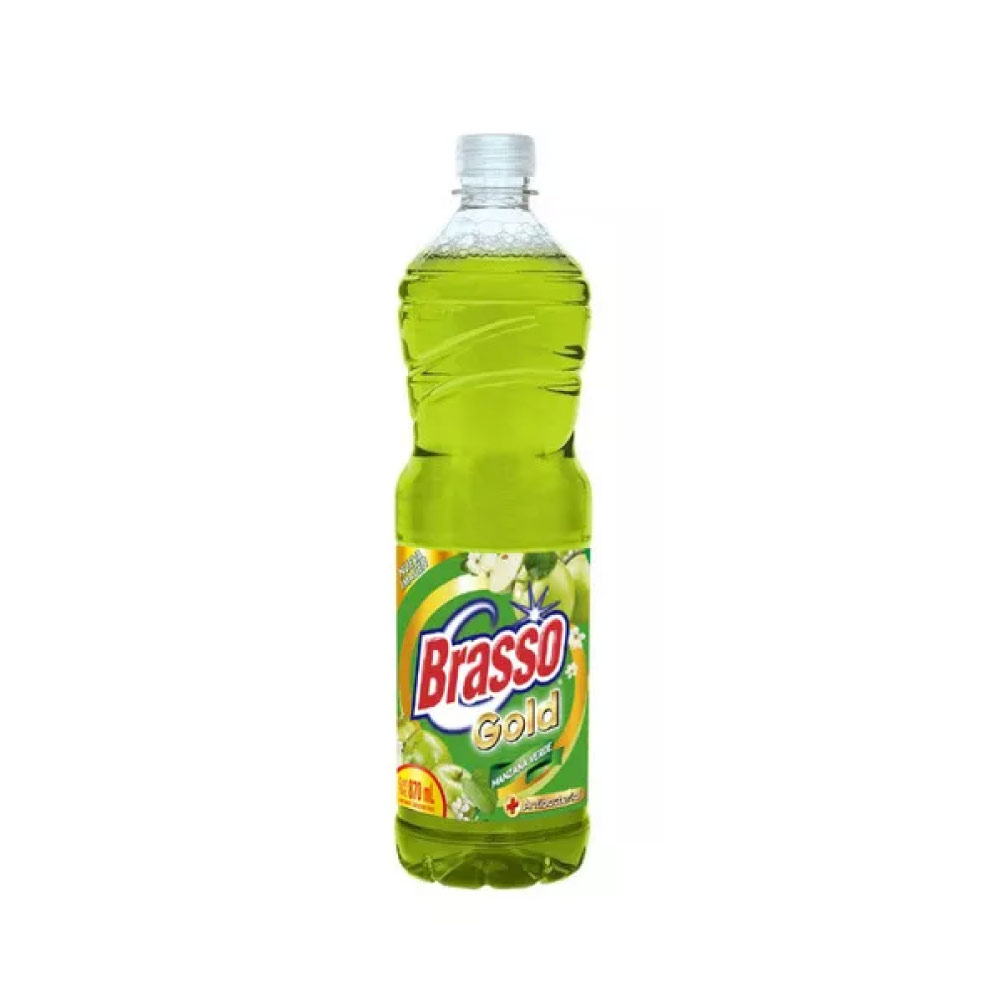 Brasso Limpiador Multiusos Gold Manzana Verde 870 ml