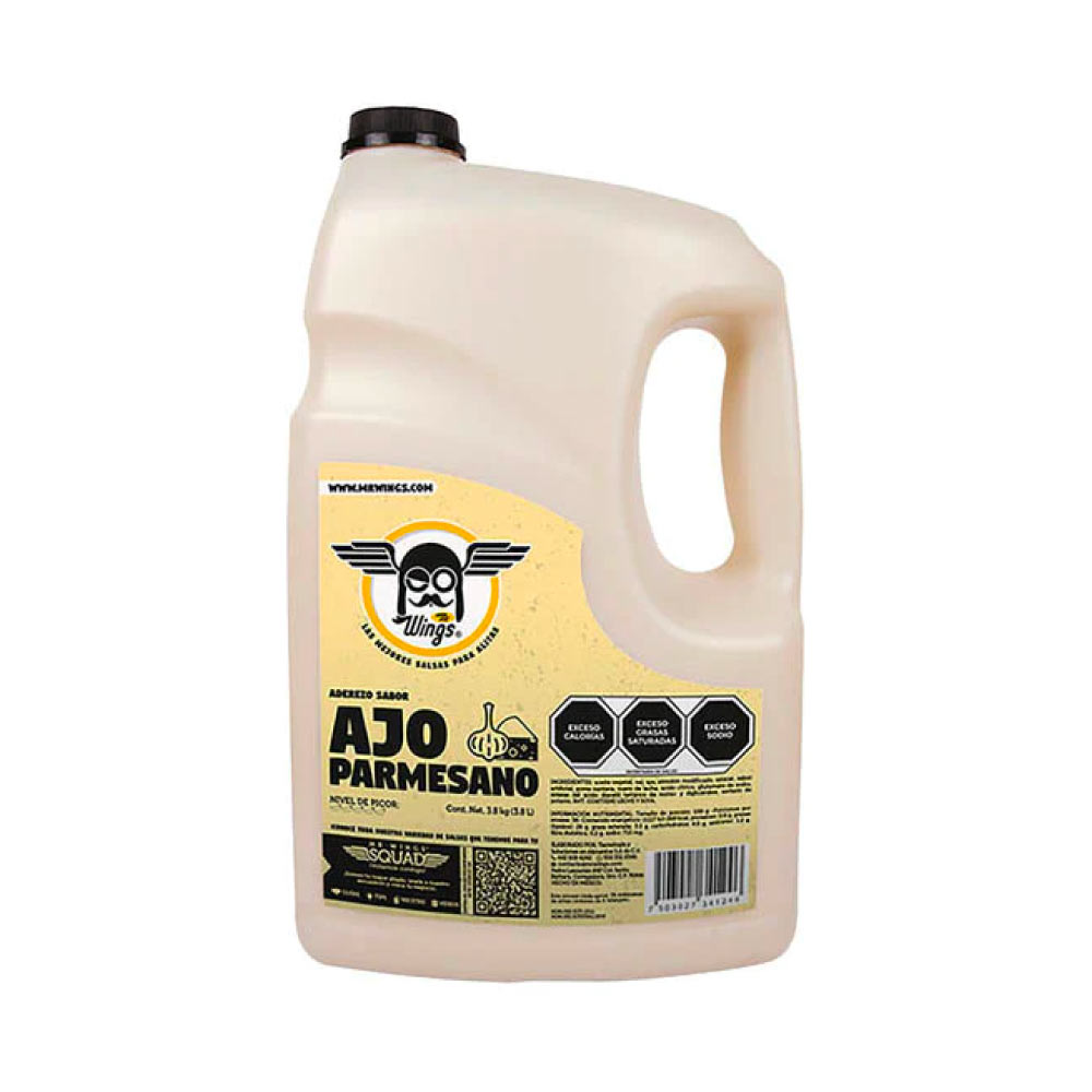 Mr Wings Aderezo Ajo Parmesano 3.8 lt