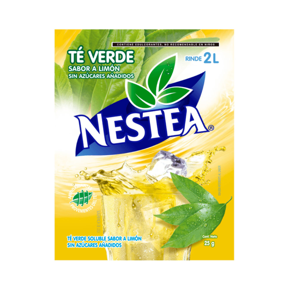 Nestea Té Verde Limon Exhibidor con 10 Pz de 25 gr