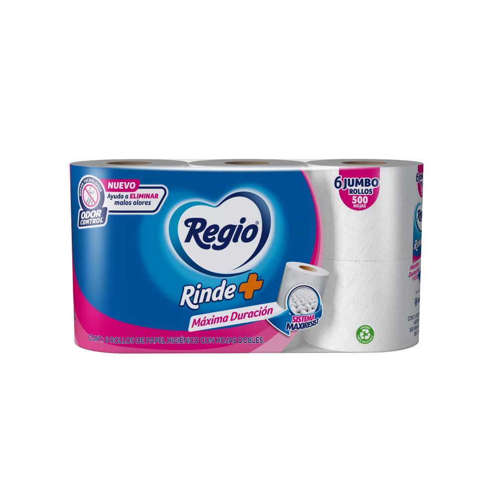 Regio Rinde Mas 500 Hoja Doble 6 pz