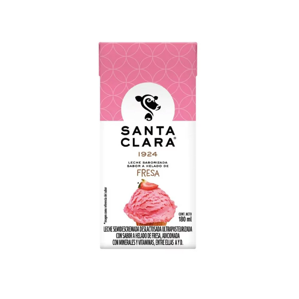 Leche Saborizada Santa Clara Lechita Fresa 180 ml