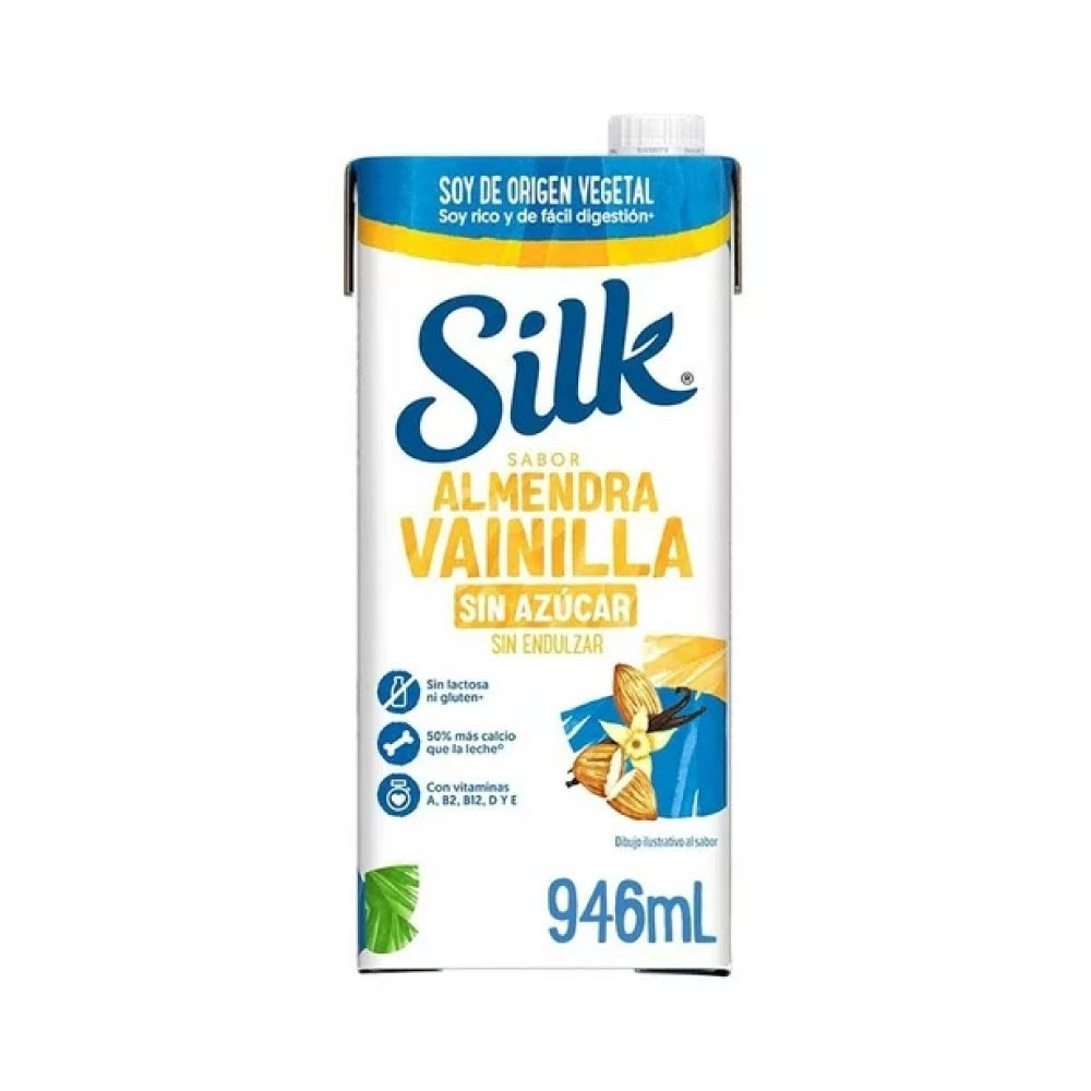 Silk Alm Vainilla Sin Azucar 946 ml