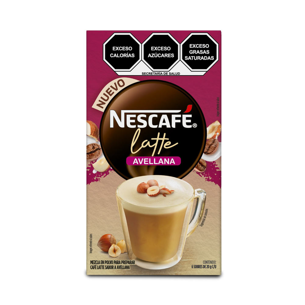 Nescafé Latte Avellana 6 Pz De 20 Gr