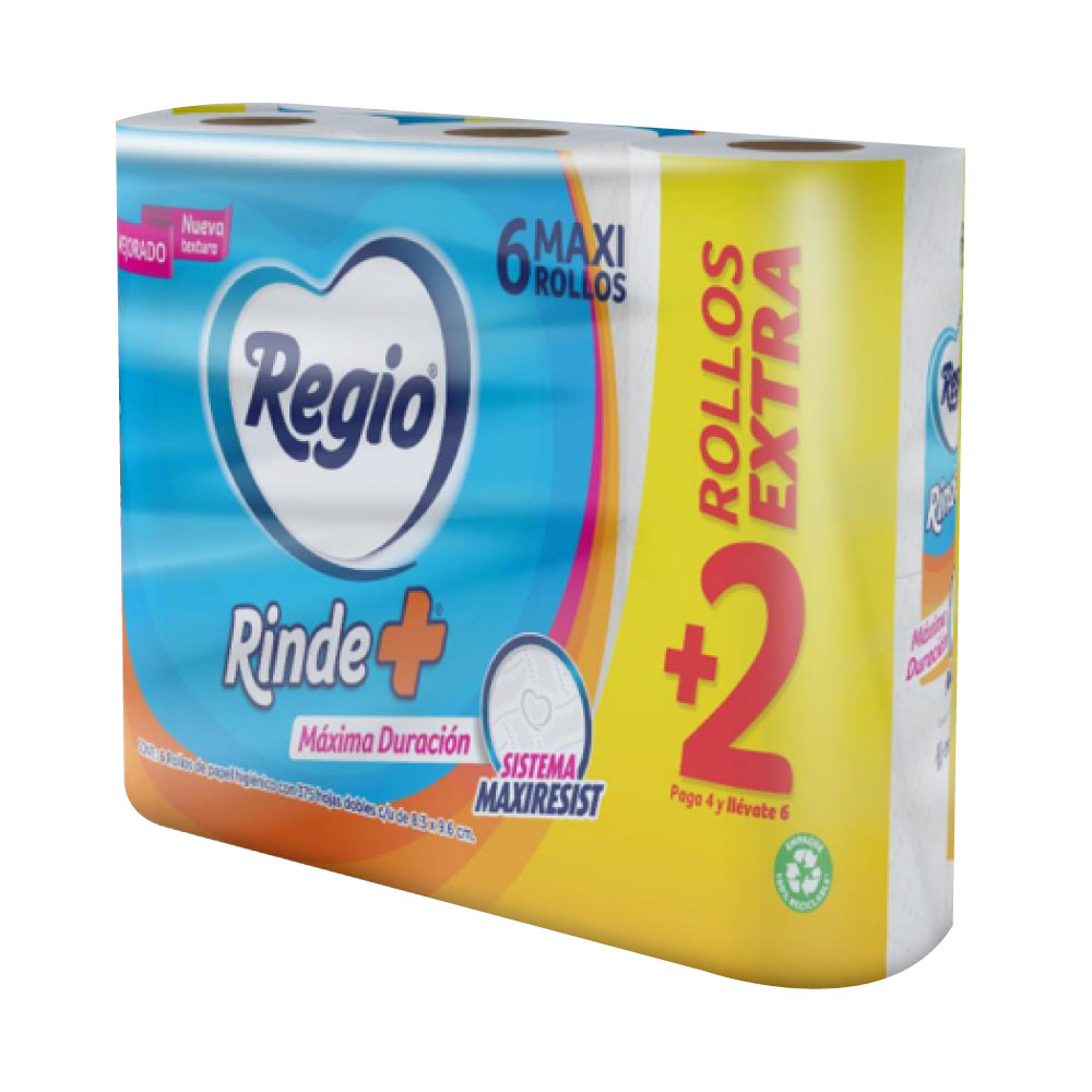 Regio Rinde Mas 375 Hoja Doble 4 + 2 Pz