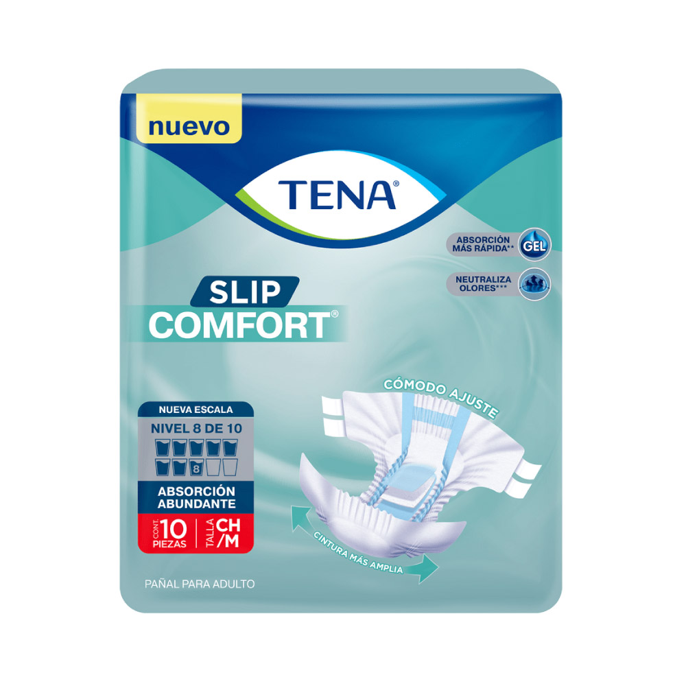 Tena Slip Comfort Pañal Adulto Ch-Md 4 de 10 Pz