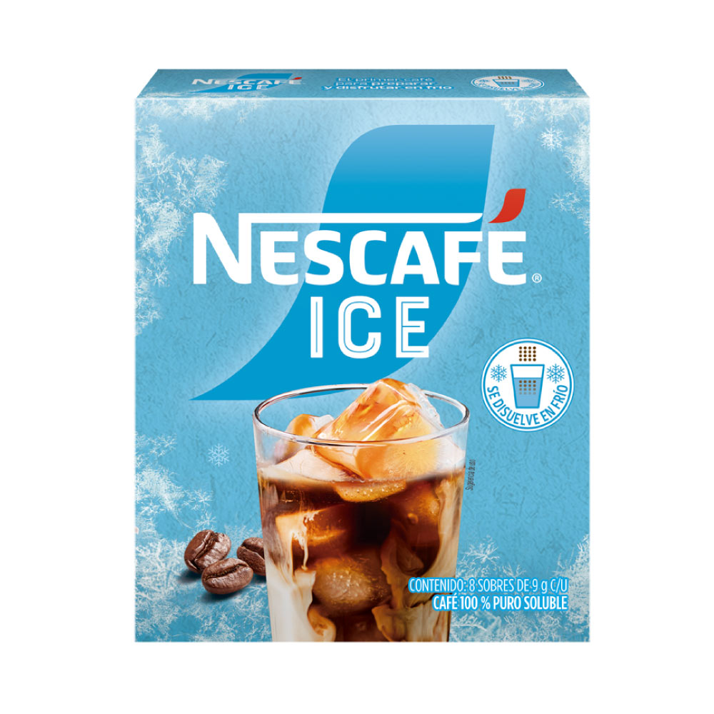 Café Soluble Nescafé Ice 8 pz de 9 g