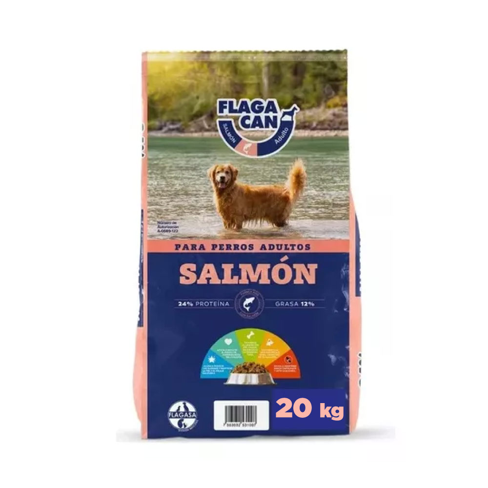 Alimento para Perro Flagacan Adulto Salmón 20 kg