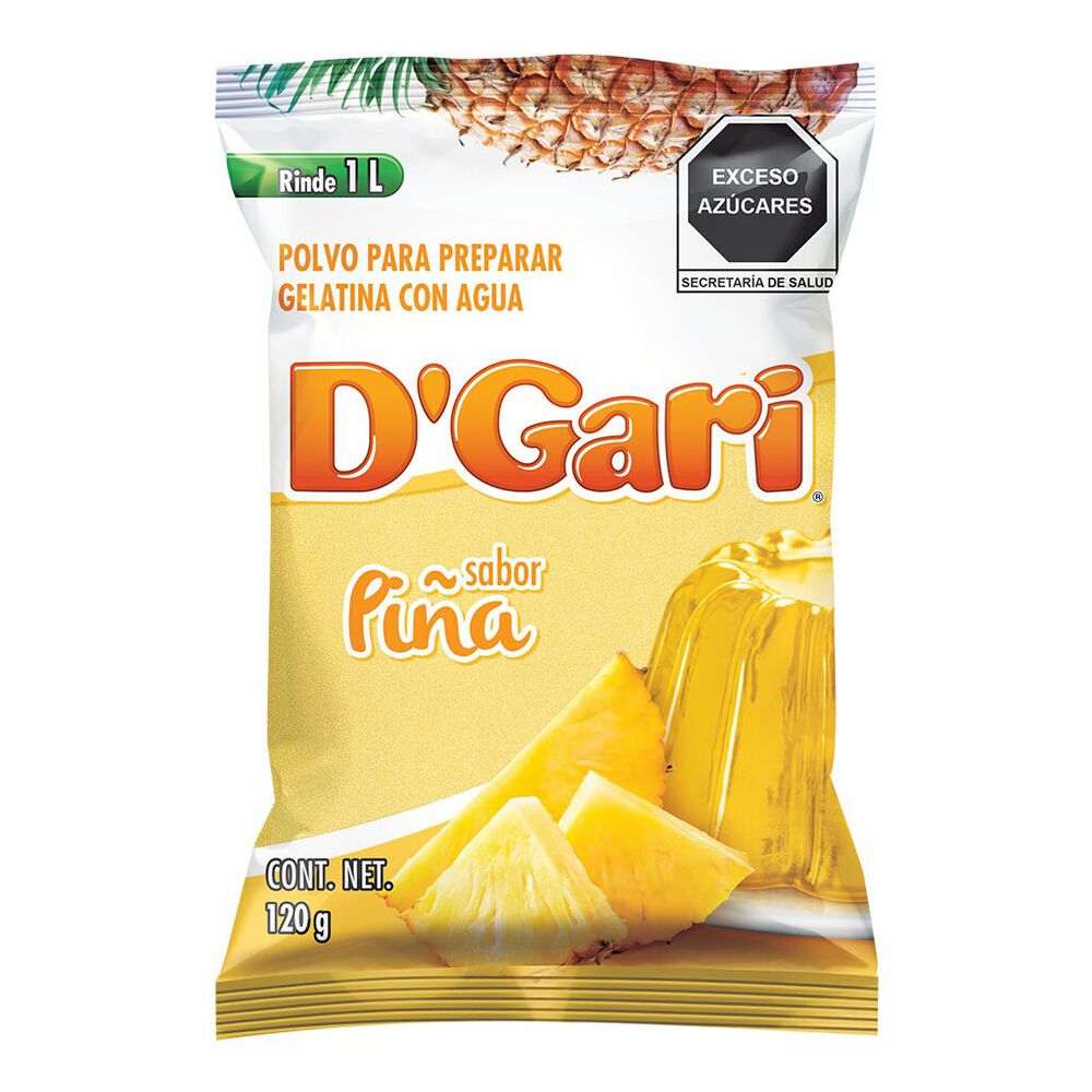Gelatina DGari Sabor Piña 120 gr