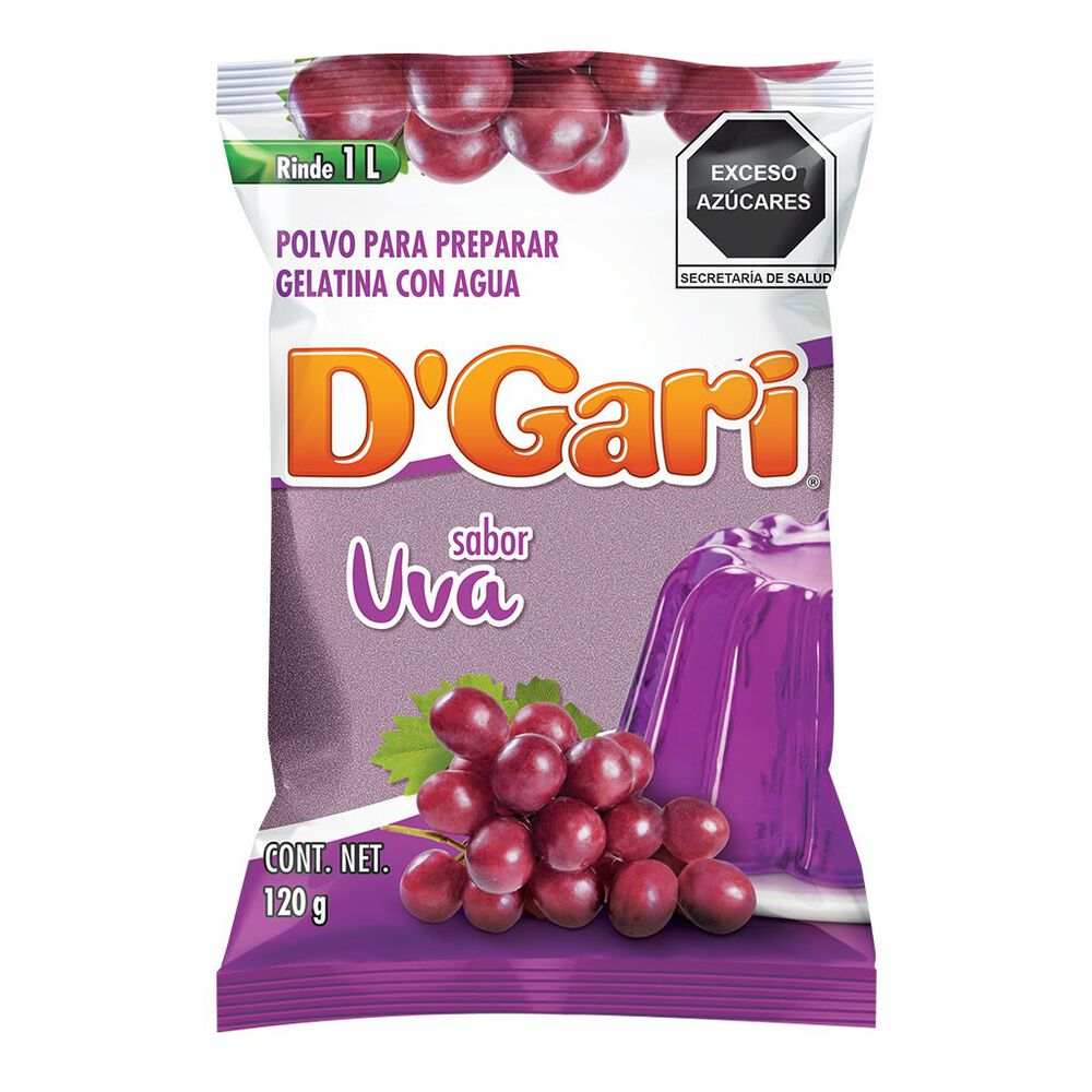 Gelatina DGari Sabor Uva 120 gr
