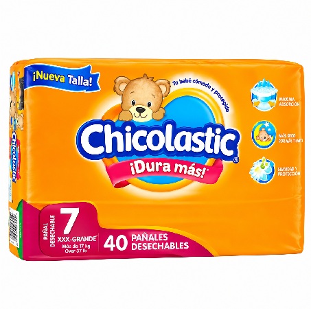 Pañal Chicolastic Classic T7 XXX Grande 40 pz