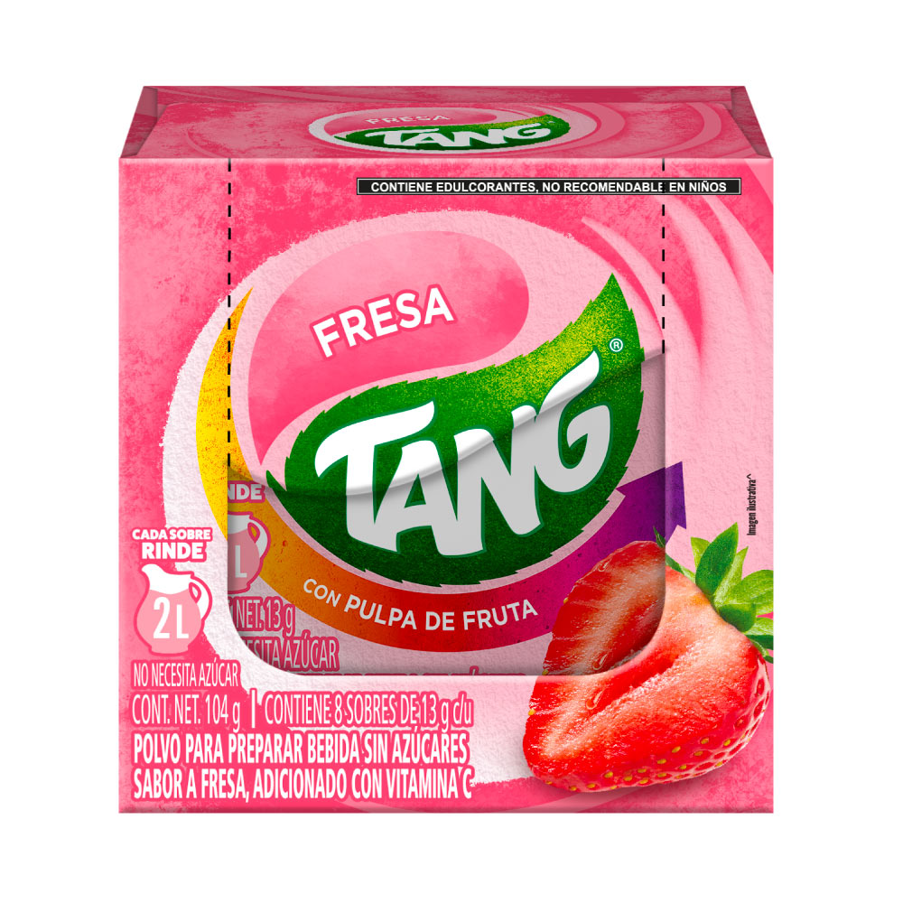 Tang Sabor Fresa Paquete con 8 sobres de 13 gr