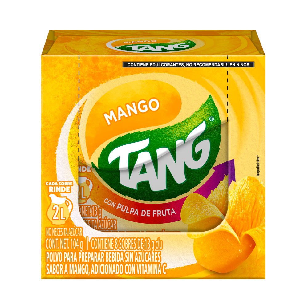 Tang Sabor Mango Paquete con 8 sobres de 13 gr