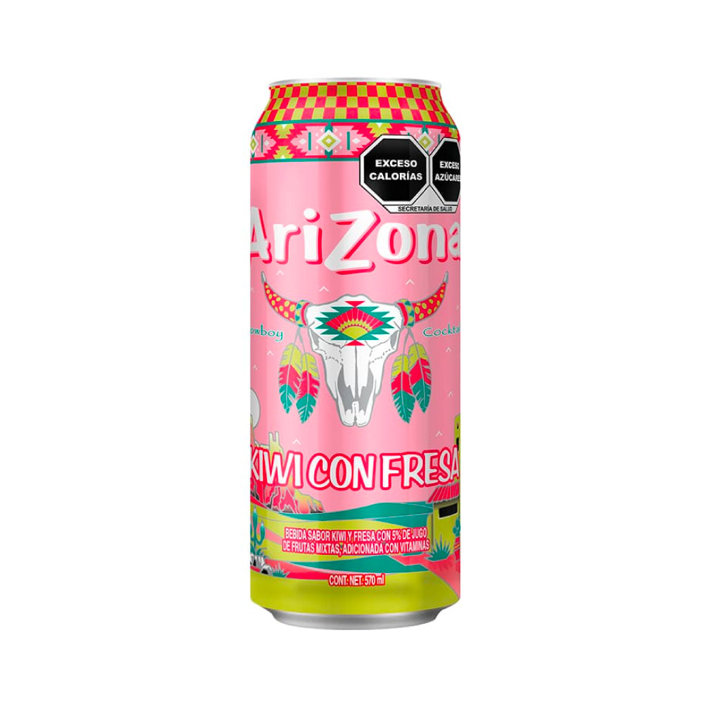 Arizona bebida sabor Kiwi Fresa Lata 570 ml