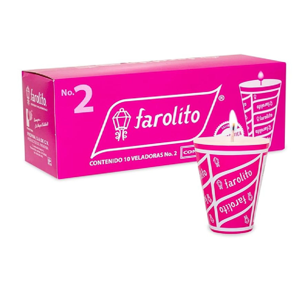 Veladora Farolito 2 Cono 100 pz