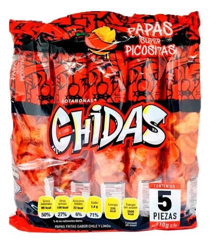 Papas Fritas Chidas Súper Picositas 5 pz