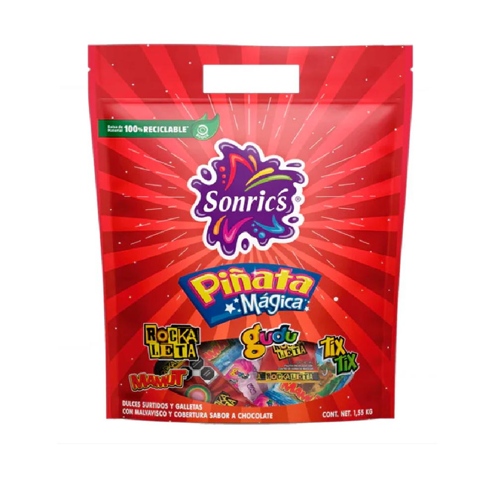 Dulce Surtido Sonrics Piñata Mágica 1440 Gr
