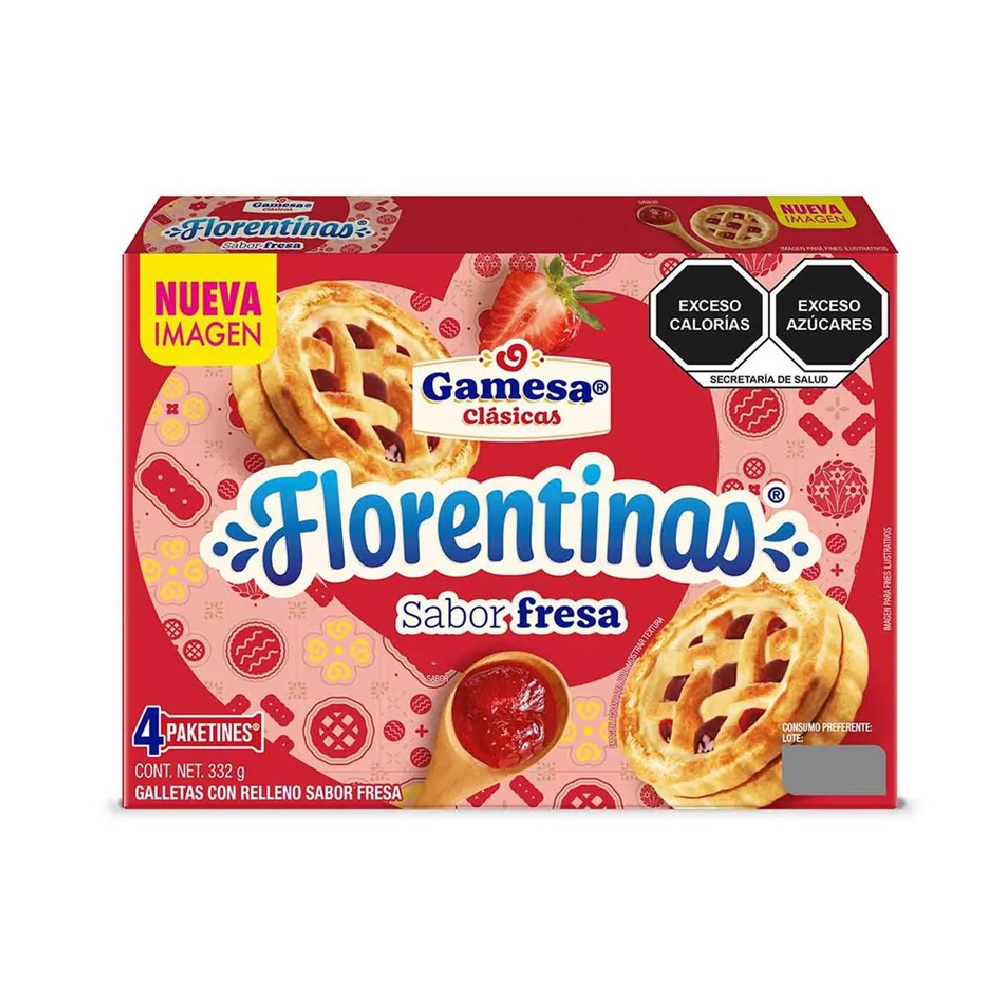 Gamesa Florentinas Fresa 332 gr