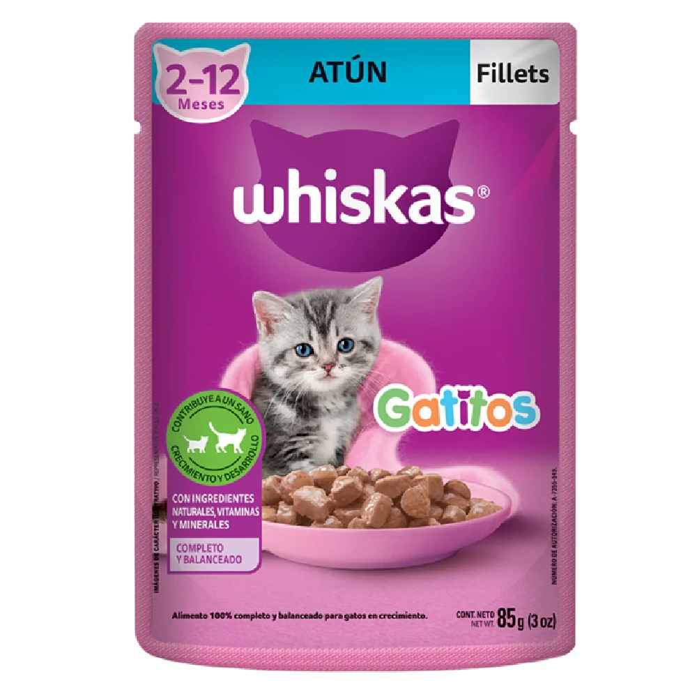 Whiskas Pouch Gatitos Atun sobre de 85 gr