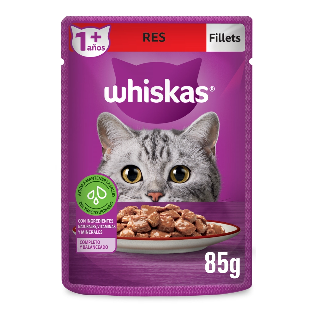 Whiskas Pouch Res sobre de 85 gr
