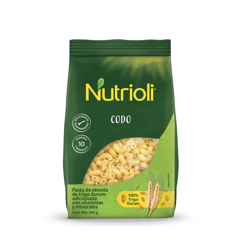 Pasta Nutrioli Codo Esencial 200gr