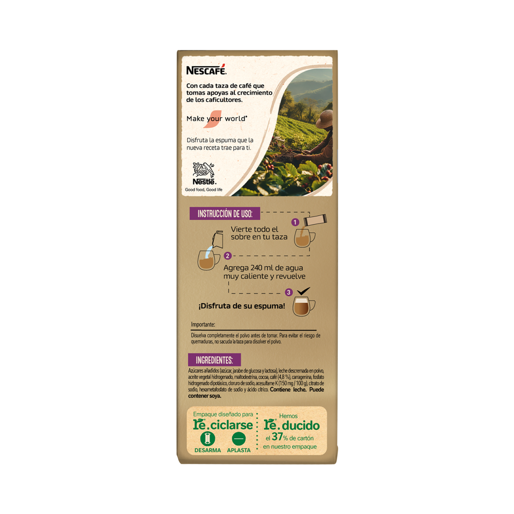 Cafe Nescafe Cappuccino Moka Stick 6 sobres