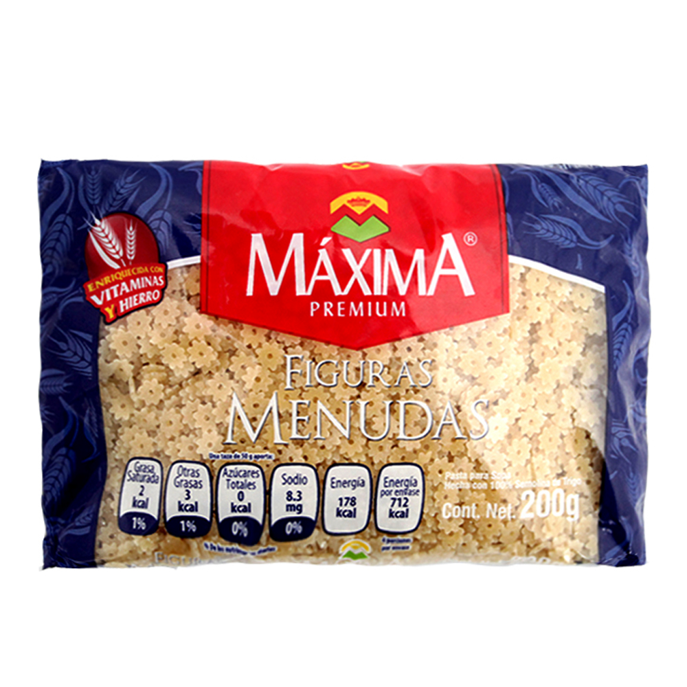 Sopa Maxima Premium Estrellitas 200 Gramos