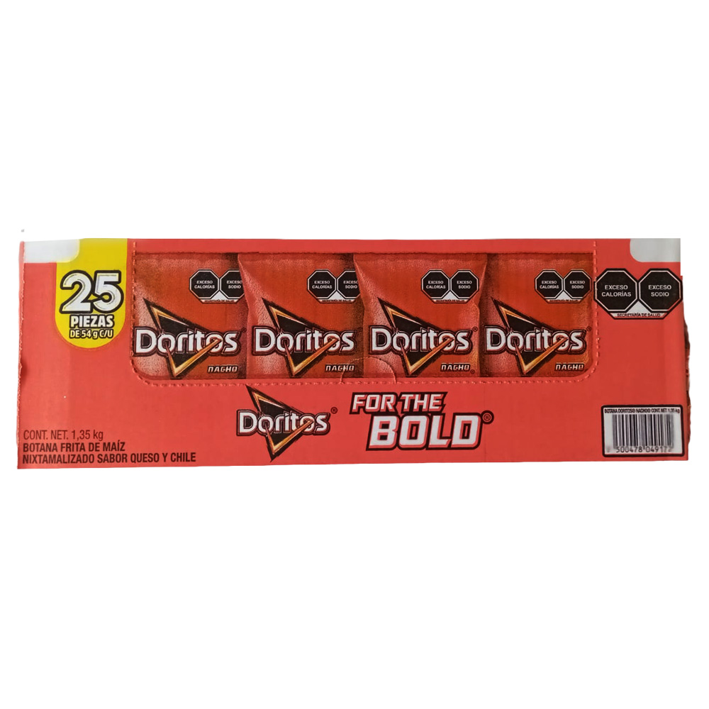 Totopos Doritos 25 pz Paquete