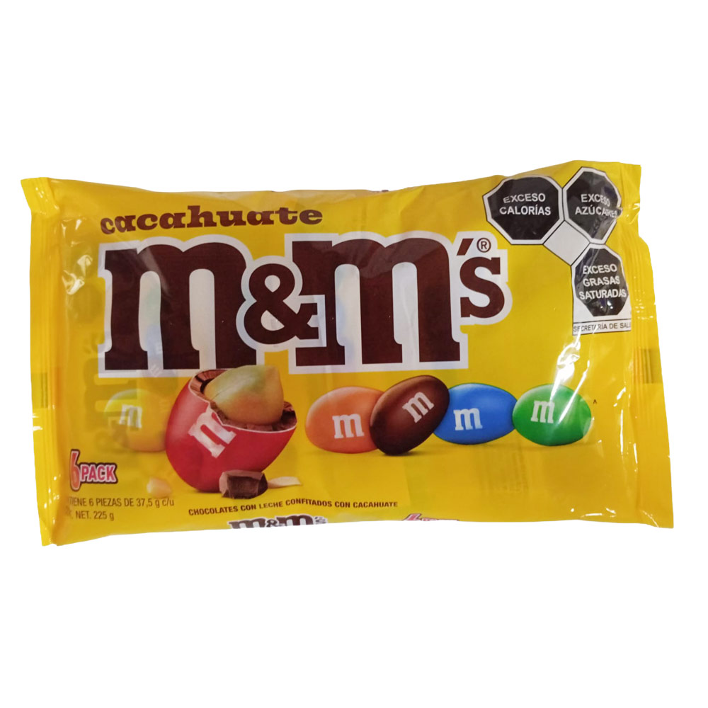 Chocolate M&M's Peanut 6 pz de 37 g