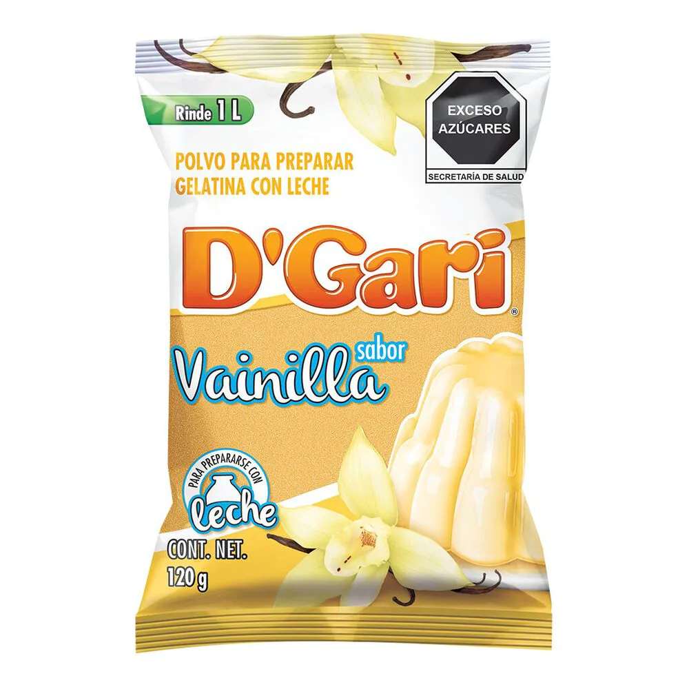 Dgari Gelat Leche Vainill 50/120 Gr @