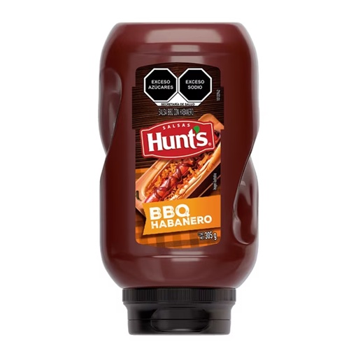 Salsa BBQ Hunt's Habanero 305 g Botella