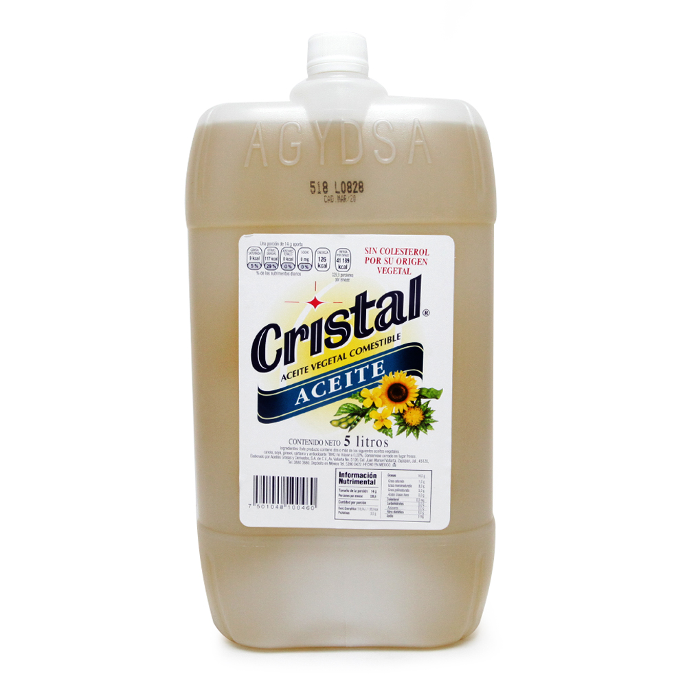 Aceite Vegetal Cristal 5 lt.