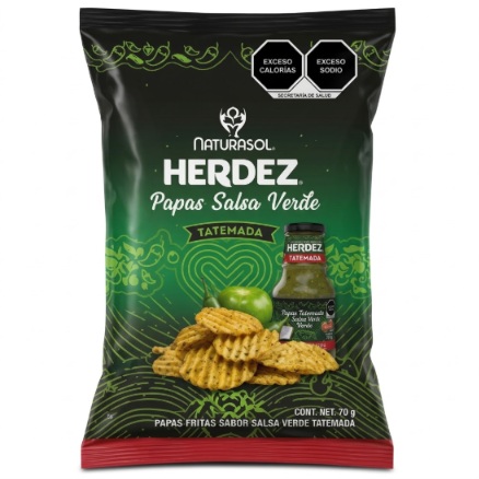 Papas Naturasol Salsa Verde Herdez Tatemada 70 g