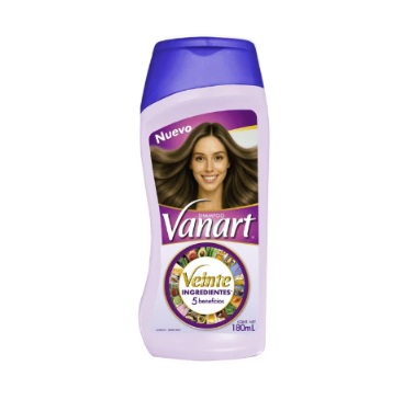 Shampoo Vanart 5 Beneficios 12 Piezas de 180 ml