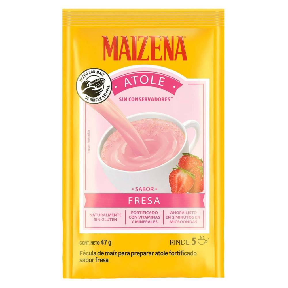 Fécula de Maíz Maizena Fresa 47 g Sobre