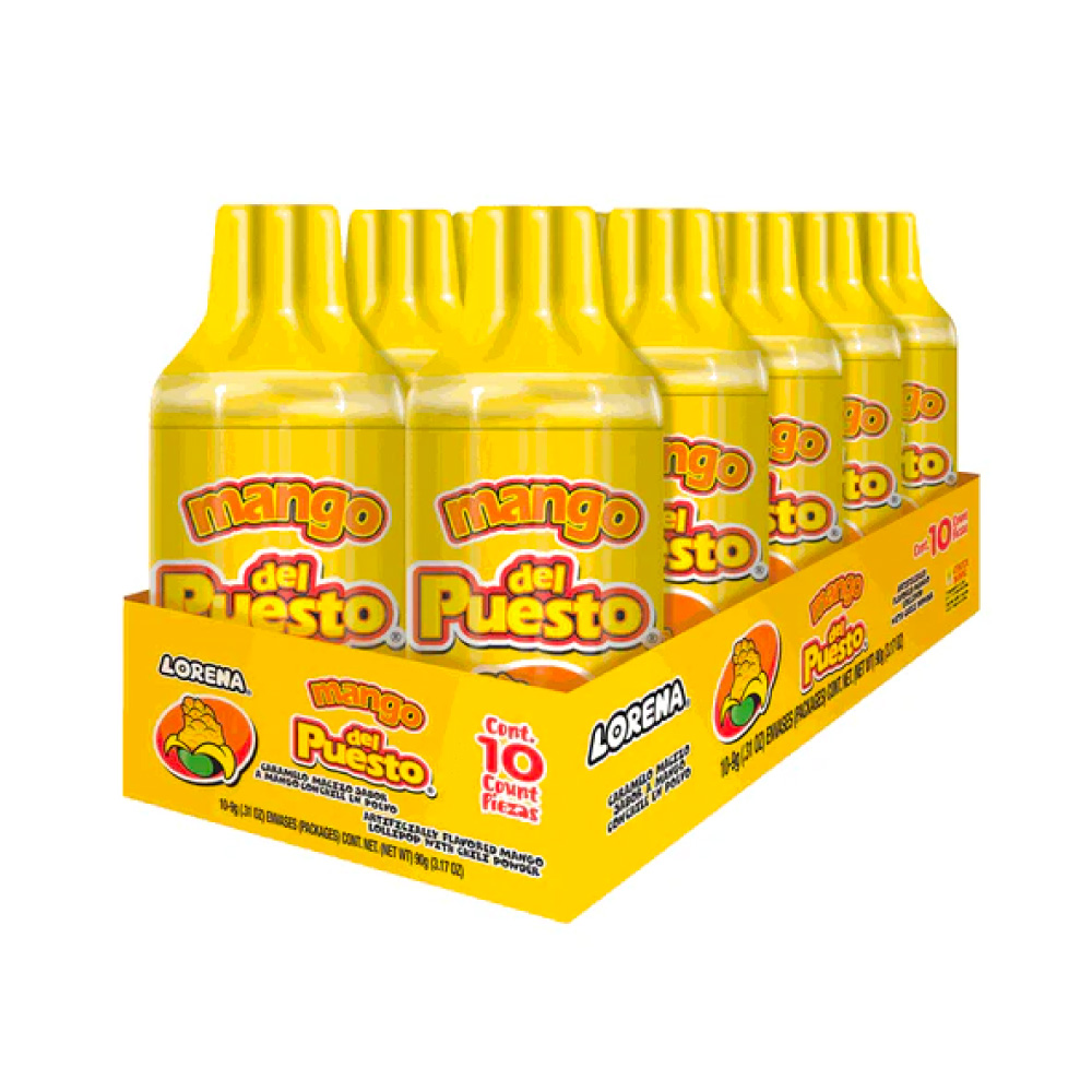 Paleta Del Puesto Lorena Mango 10 piezas 9 gr