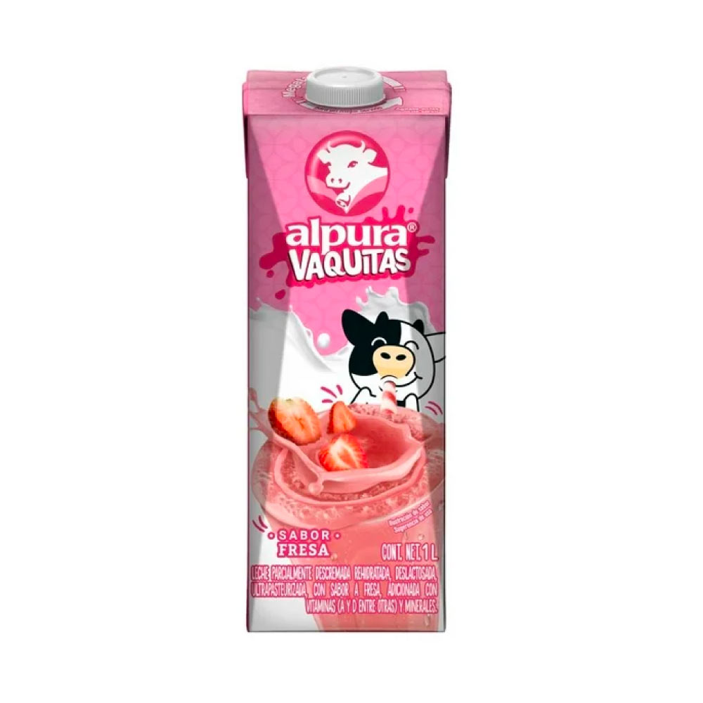 Leche Saborizada Alpura Sabor Fresa 1 Litro