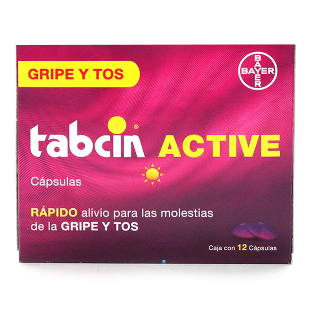 Antigripal Tabcin Active con 12 Tabletas