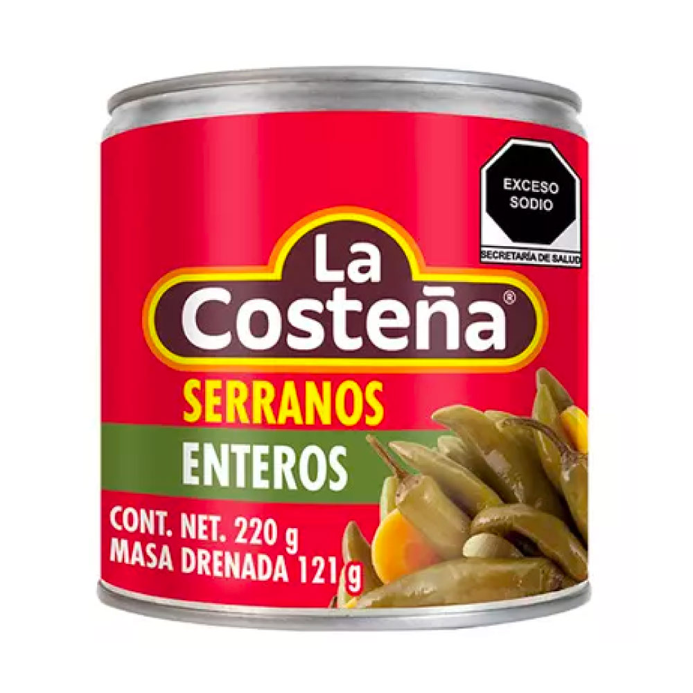 Chile Serrano La Costeña 220 gr