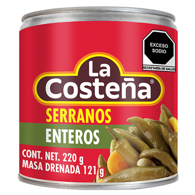 La Costeña Chile Serrano 24/220 Gr