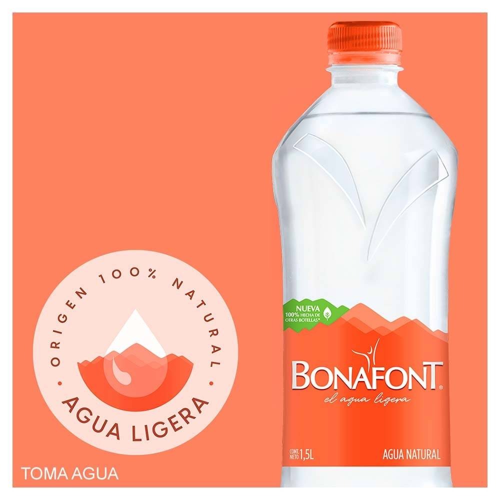 Bonafont Agua Nat 12/1.5 Lt *