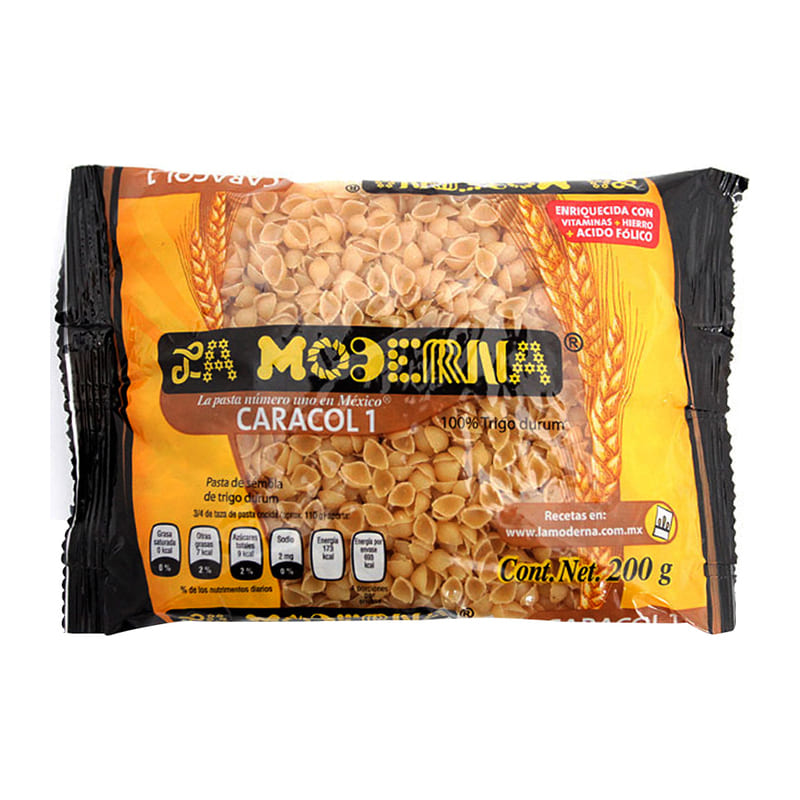 Pasta para Sopa La Moderna Caracol #1 200 Gramos