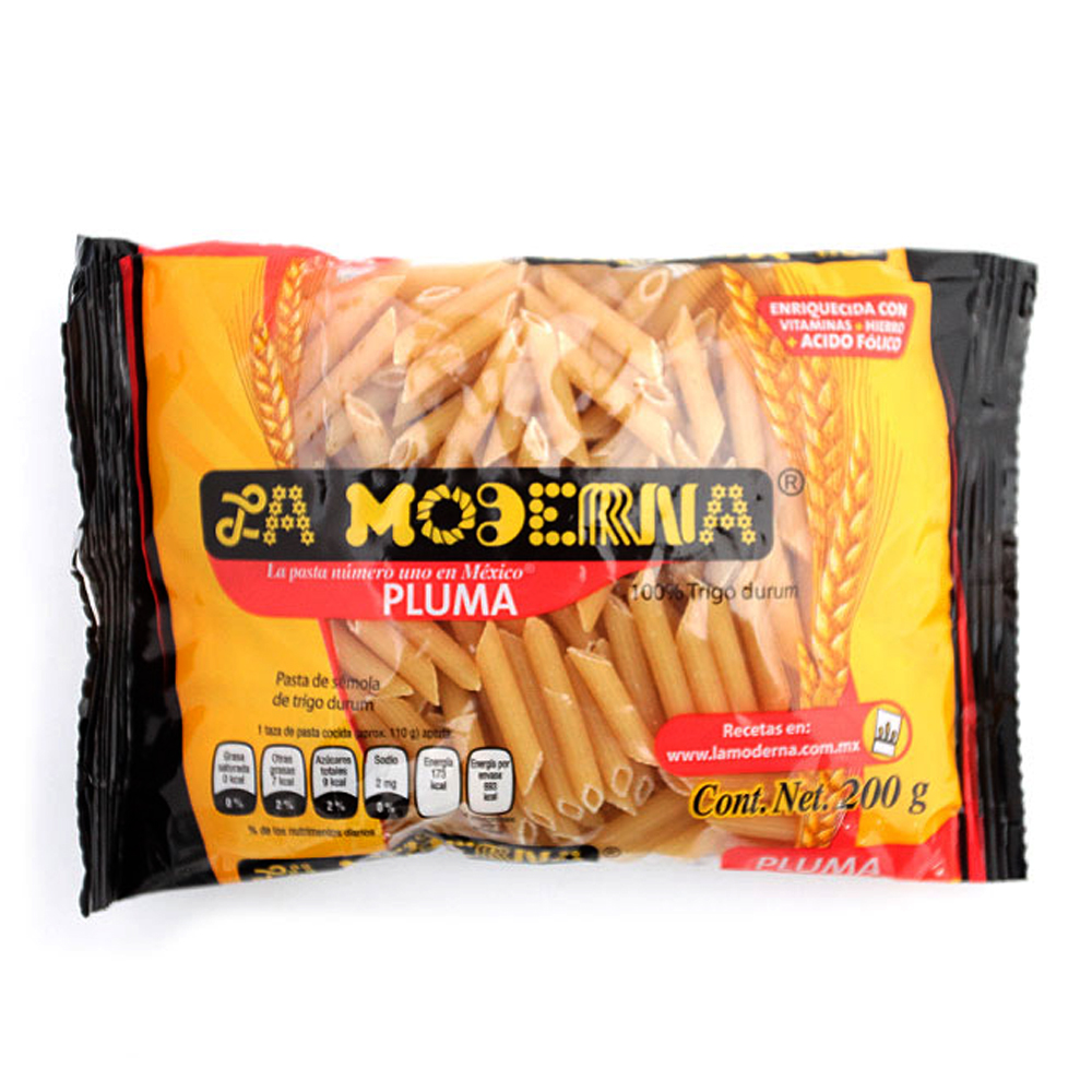 Pasta para Sopa La Moderna Pluma 200 Gramos