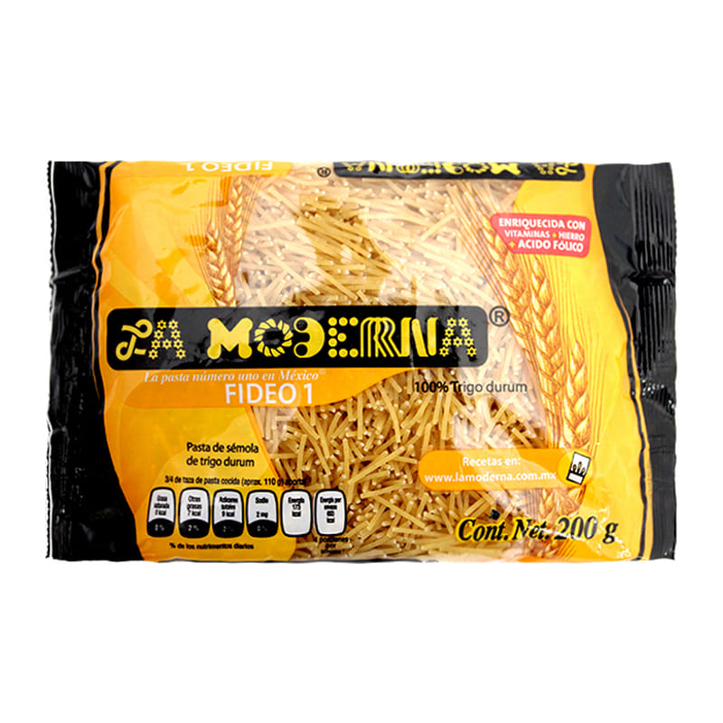 Pasta para Sopa La Moderna Fideo #1 200 Gramos