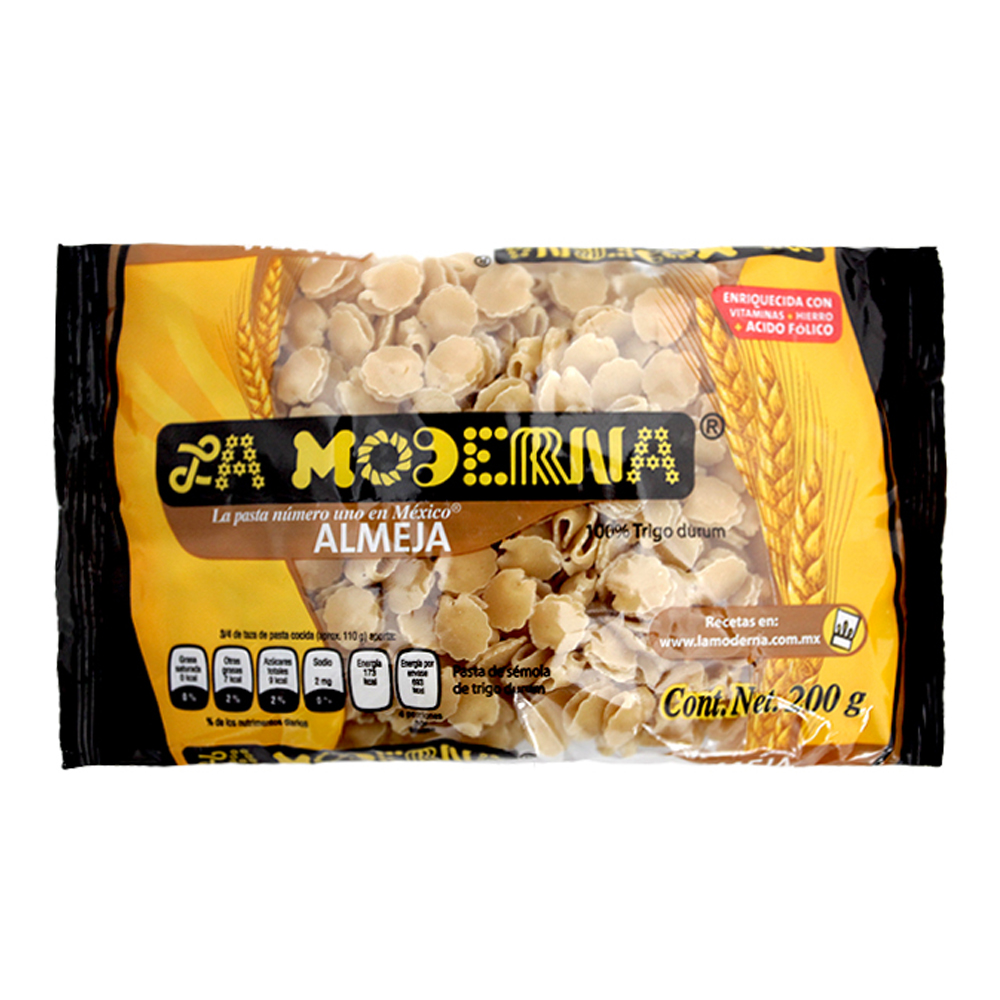 Pasta para Sopa La Moderna Almeja 200 Gramos