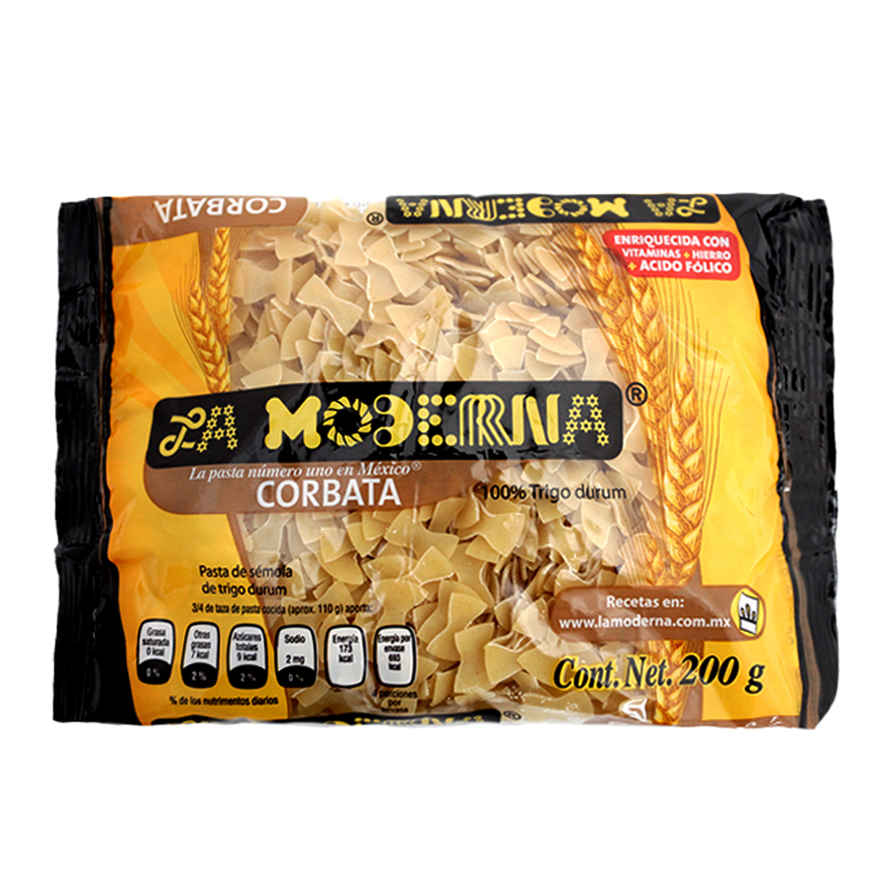 Pasta para Sopa La Moderna Corbata 200 Gramos