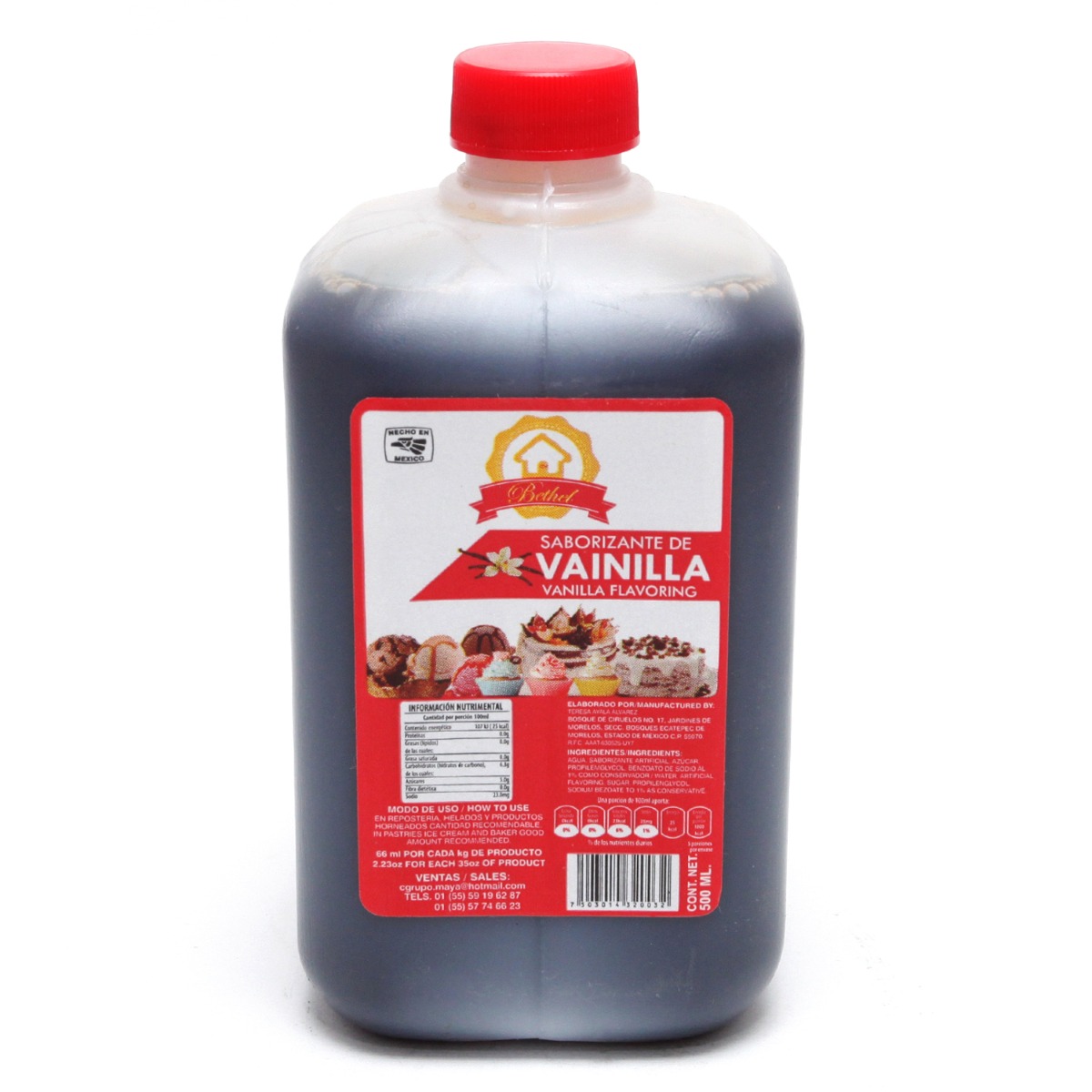 Concentrado De Vainilla Bethel 500 ml