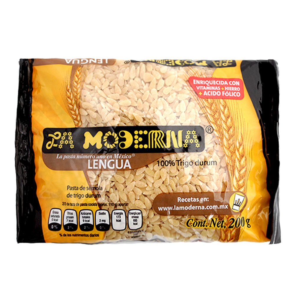Pasta para Sopa La Moderna Lengua 200 Gramos