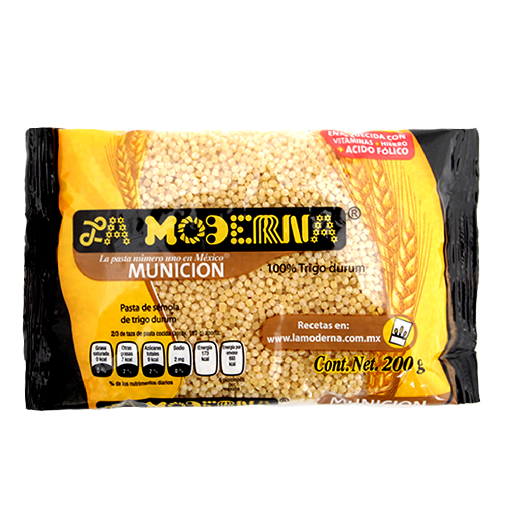Pasta para Sopa La Moderna Munición 200 Gramos