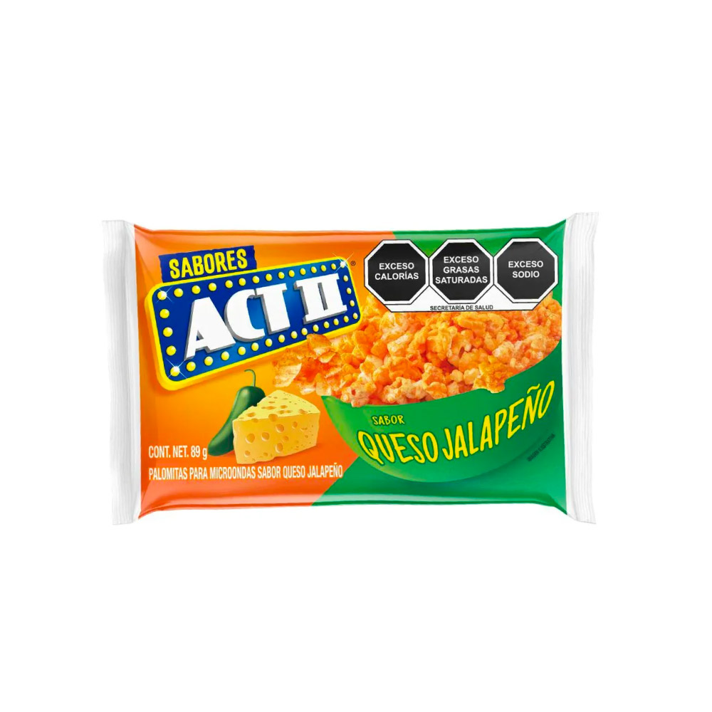 Palomitas Act II Queso Jalapeño De 89 gr